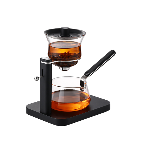 半自动玻璃茶具套装黑色款
